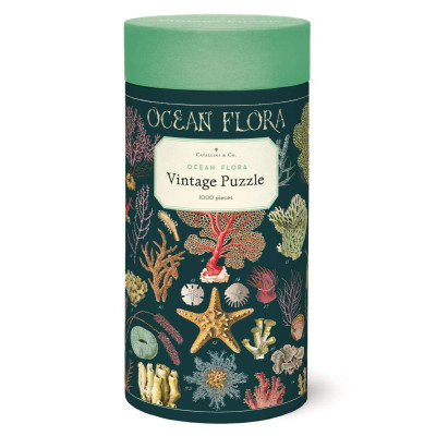 Puzzle 1000pc, Flore des océans, vintage ,CAVALLINI