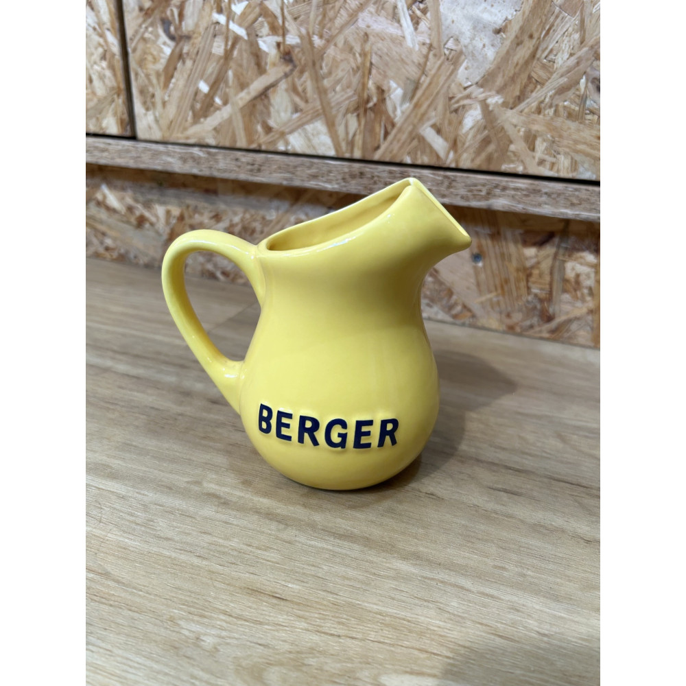 Petit Pichet jaune BERGER, Brocante Bistrot