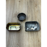Anciennes Boites de Conserve HENAFF, lot de 3 / ROSE BUNKER