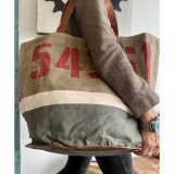 Grand Sac en toile militaire recyclée - Retro / ROSE BUNKER