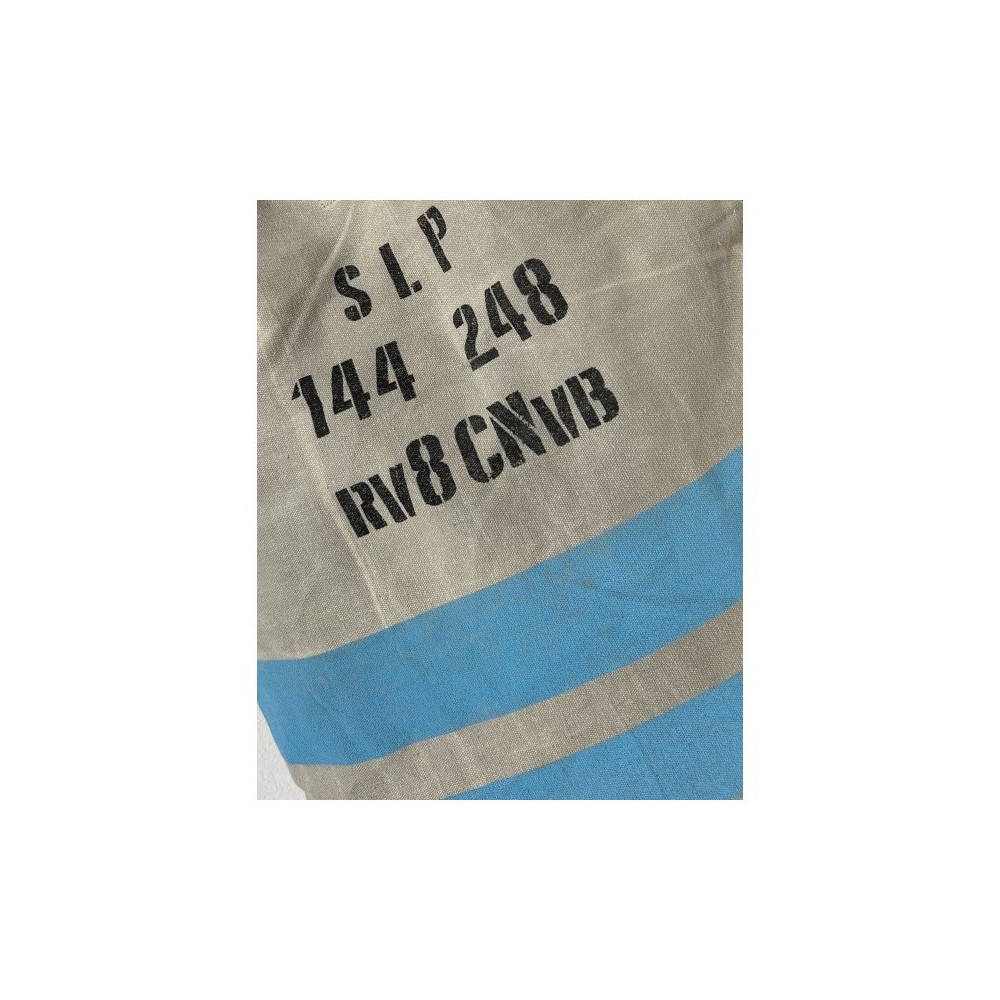 Sac en toile militaire kaki recyclée et cuir - Ruby  / ROSE BUNKER