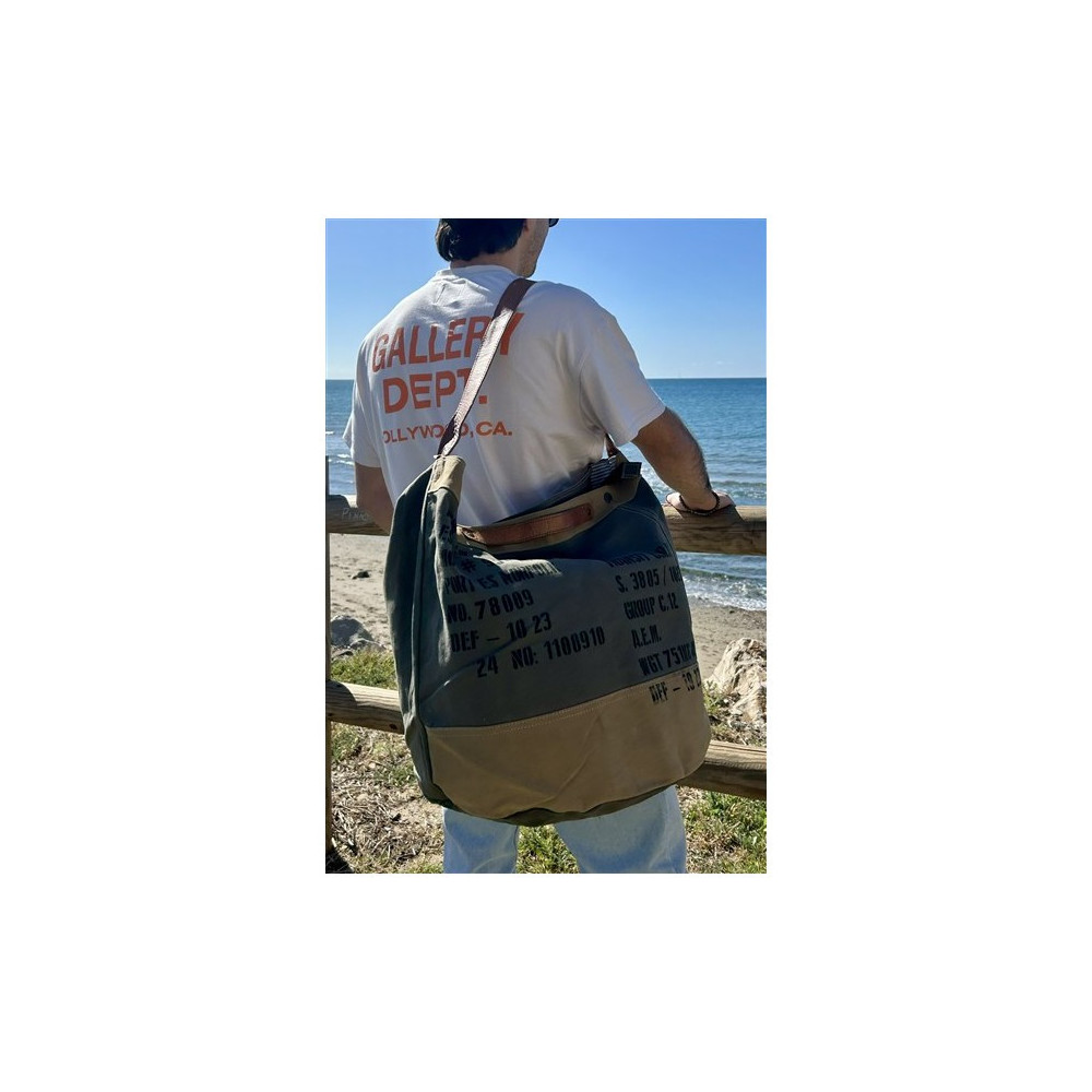 Grand Sac à main en toile militaire recyclée - Chloé