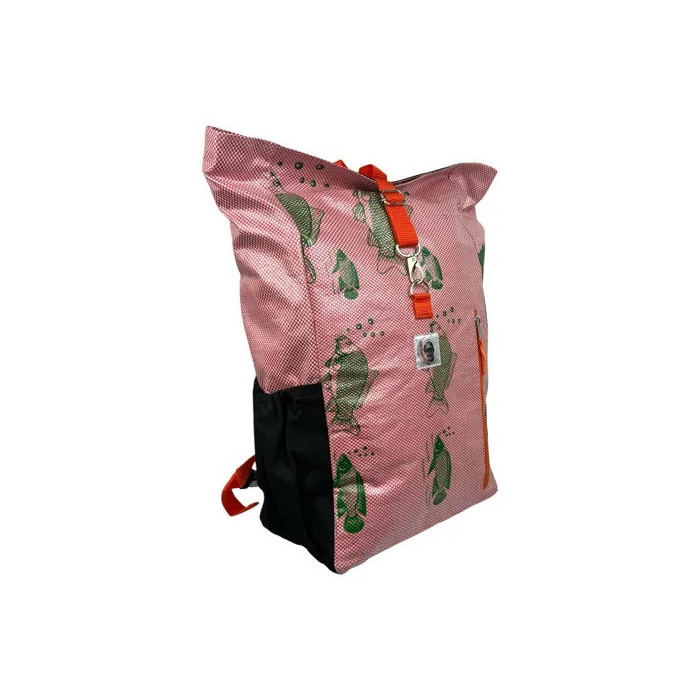 Sac à Dos Unique en Toile recyclé, Rose, Pour l'aventure / ROSE BUNKER