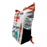 Sac à Dos Unique en Toile recyclé, blanc, Pour l'aventure / ROSE BUNKER