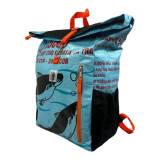 Sac à Dos Unique en Toile recyclé, Bleu, Pour l'aventure / ROSE BUNKER