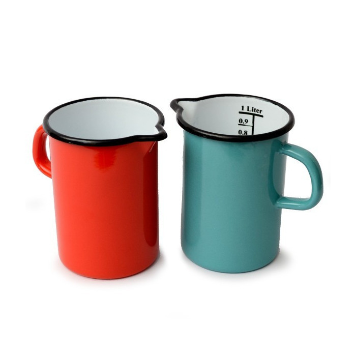 Carafe de métal émaillée, 1 Litre