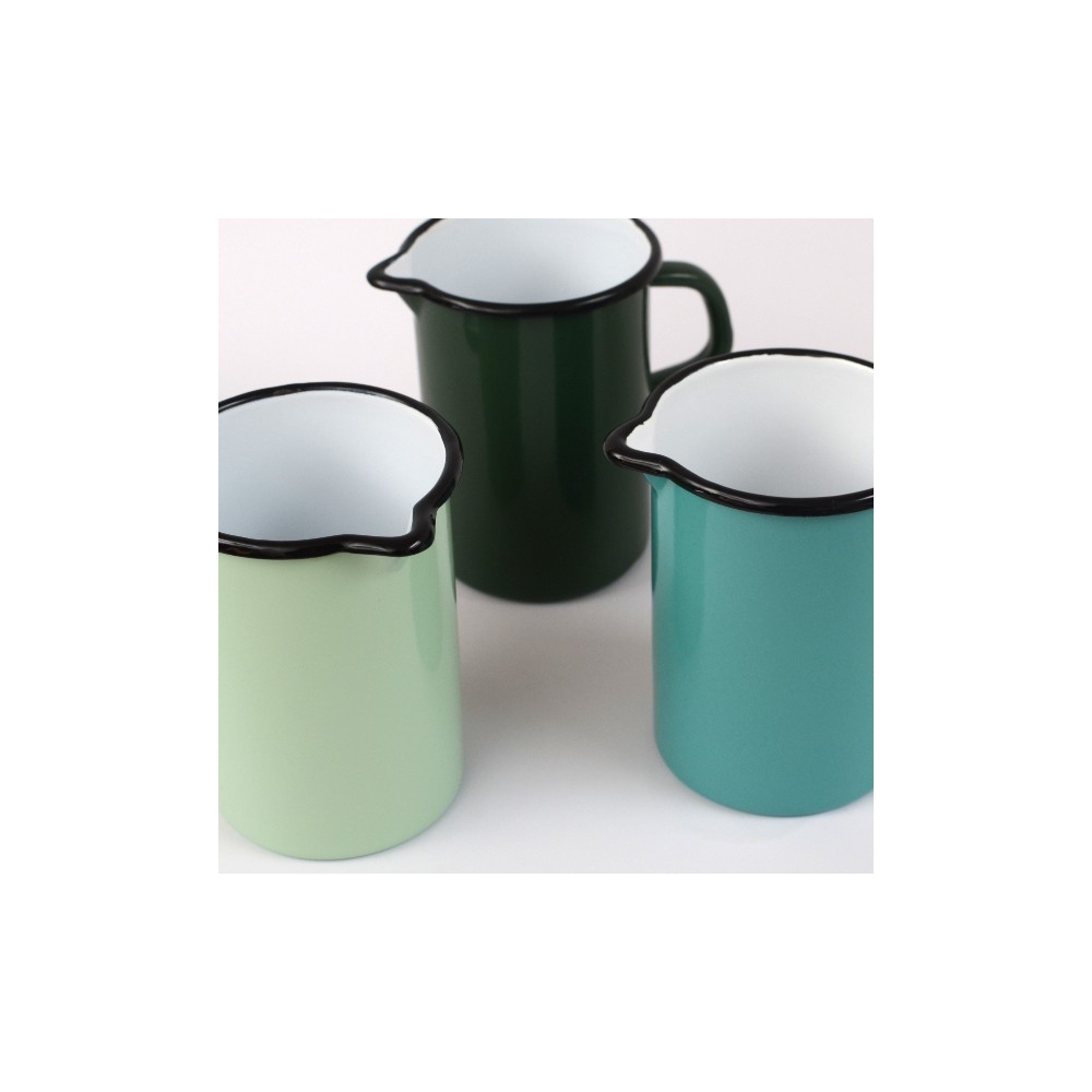 Carafe 1 Litre en métal émaillé, Pichet, vase couleur / ROSE BUNKER