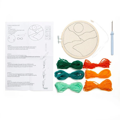 Kit de Broderie Punch Needle, Paysage / ROSE BUNKER