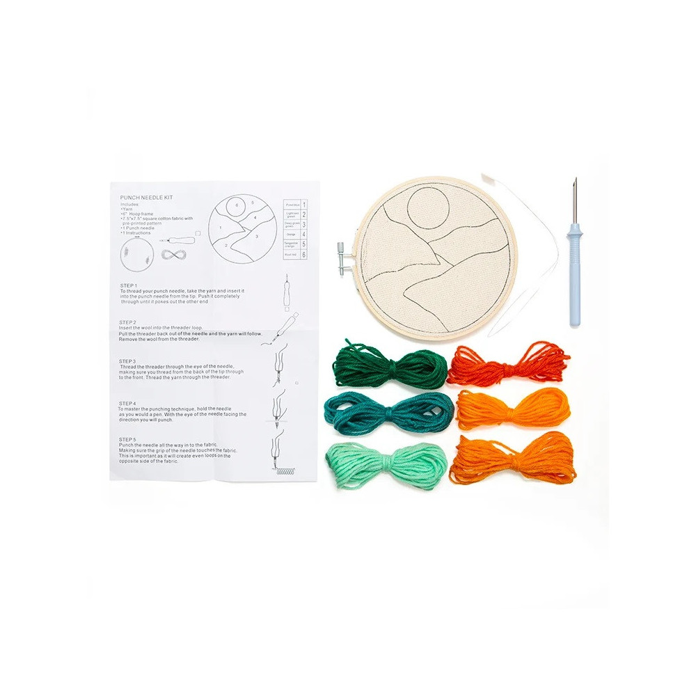 Kit de Broderie Punch Needle, Paysage / ROSE BUNKER