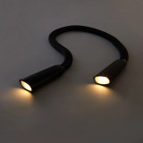 Liseuse lampe LED rechargeable mains libres - Kikkerland