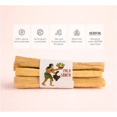 Palo Santo, Bâtonnets Aromatiques de Bois Sacré / ROSE BUNKER