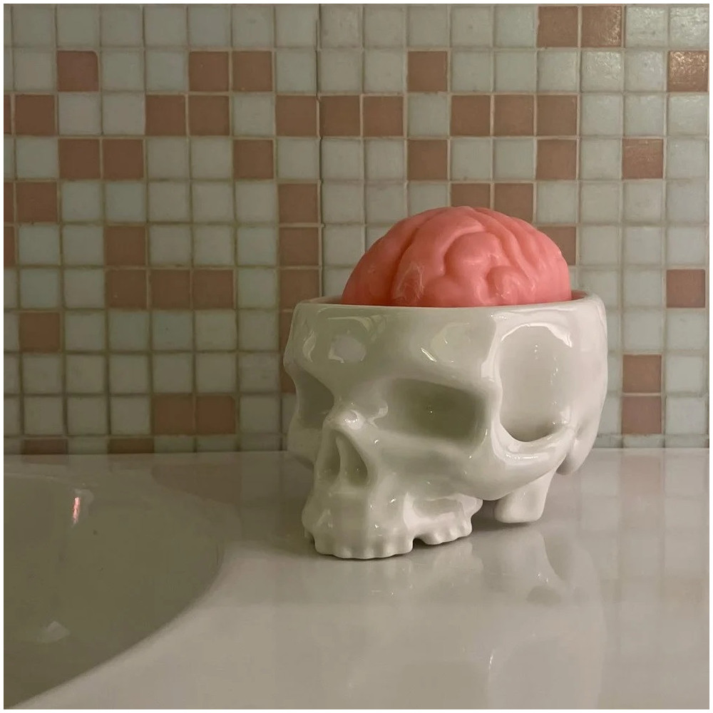 Brain Wash, Porte Savon Crane et Cerveau / ROSE BUNKER