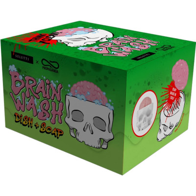 Brain Wash, Porte Savon Crane et Cerveau / ROSE BUNKER