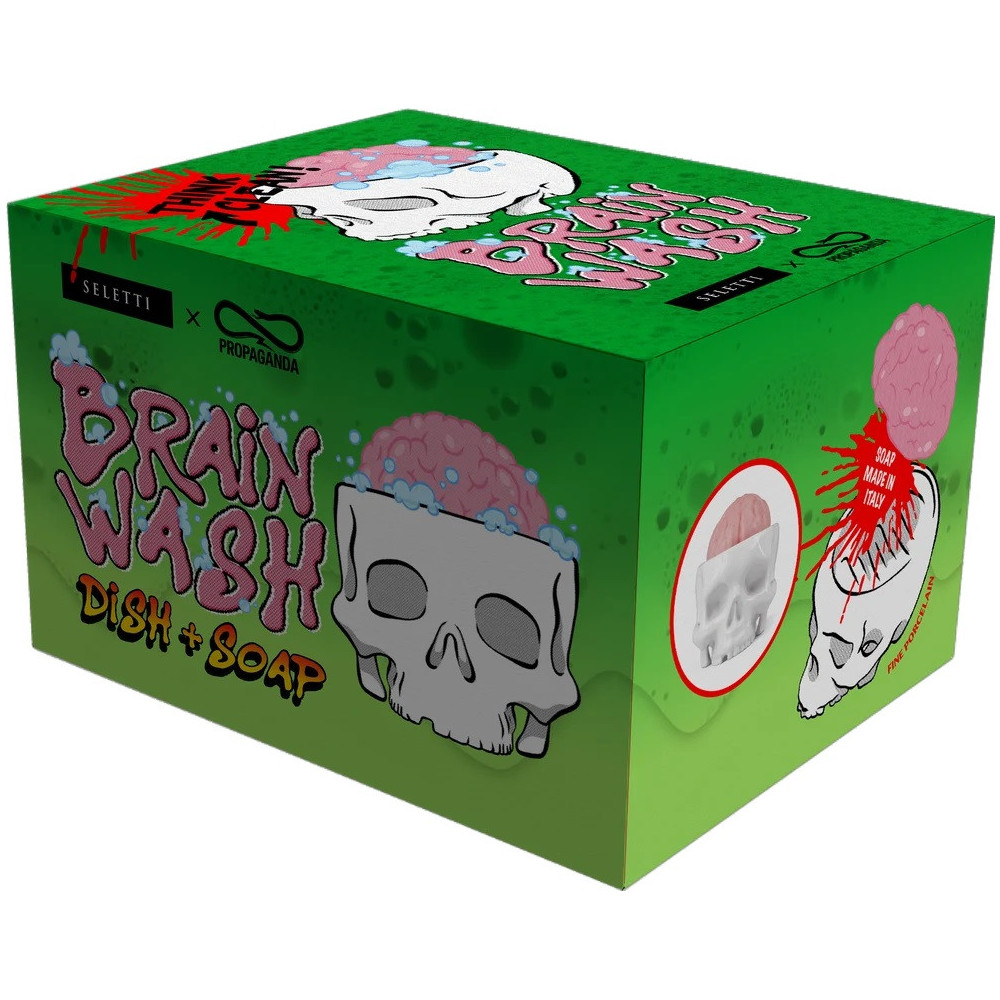 Brain Wash, Porte Savon Crane et Cerveau / ROSE BUNKER