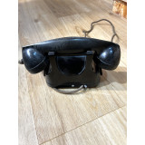 Téléphone Vintage en Bakélite Noire, Cadran Rotatif / ROSE BUNKER
