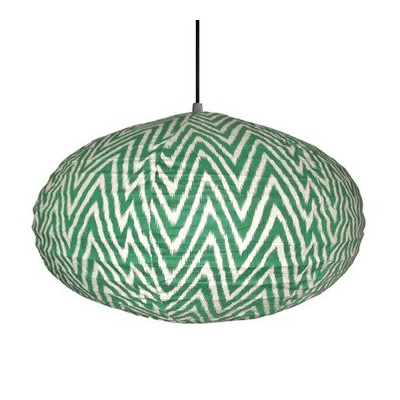Suspension en Tissu, Lampe, boule Japonaise, Ovale  / ROSE BUNKER