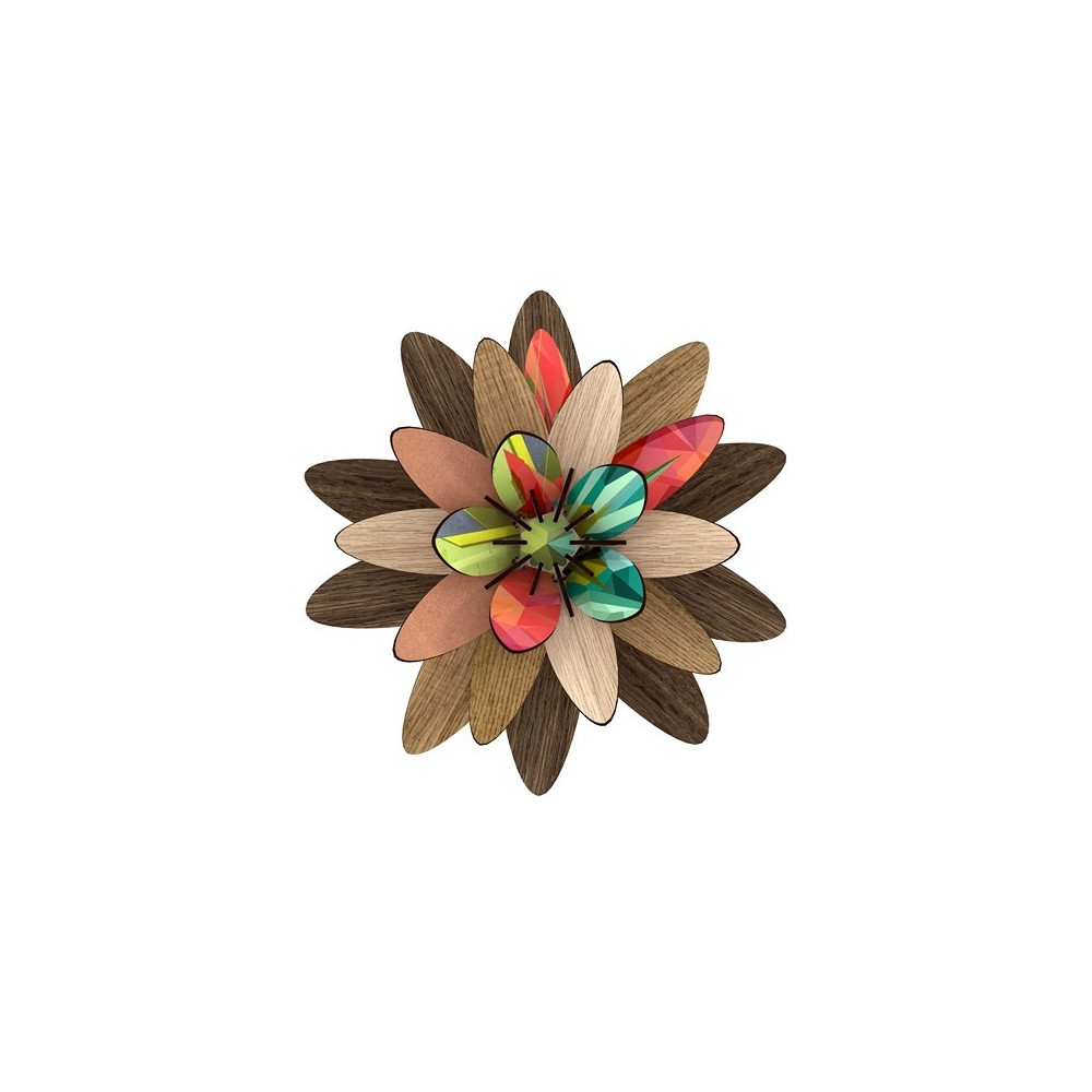 Fleur décorative en bois , Freezing vibrations - MIHO / ROSE BUNKER
