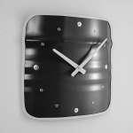 Horloge en Bidon Recyclé, horloge Métallique noir
